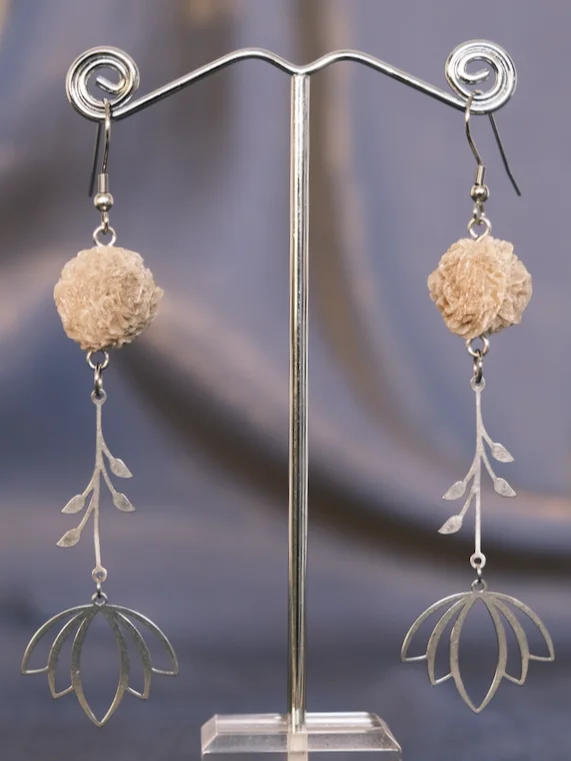 i feel Open - Desert rose selenite earrings product image (5)