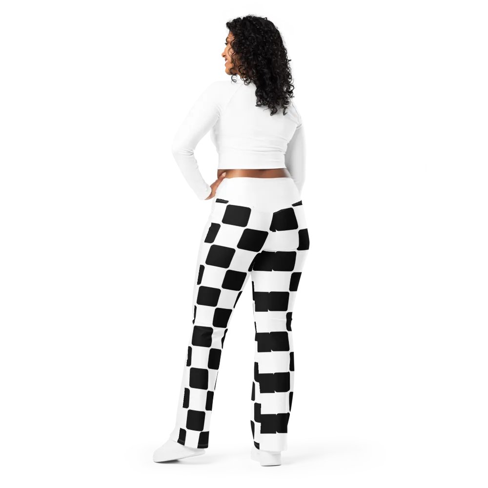 Checker Pattern Flare Pants product image (3)