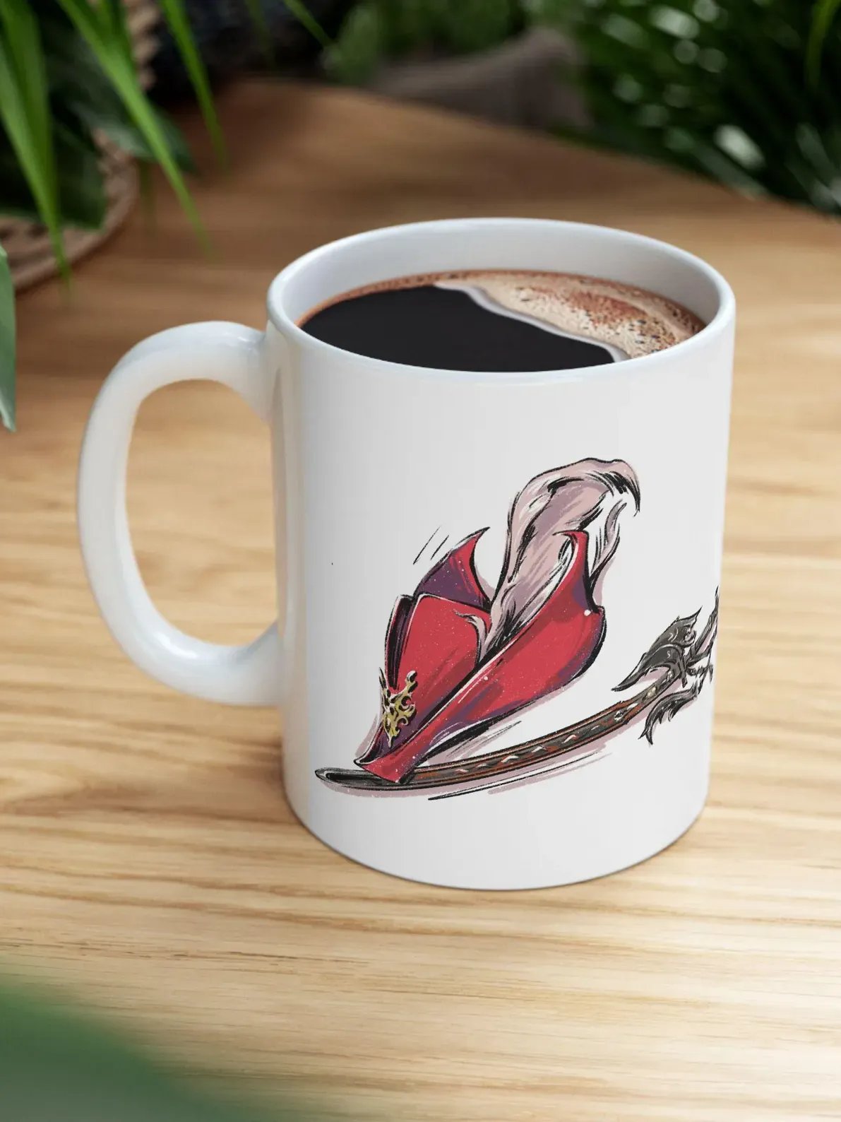 Red Mage Ceramic Mug product image (6)