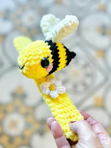 Bienen-Schlagarmband Häkelmuster product image (2)