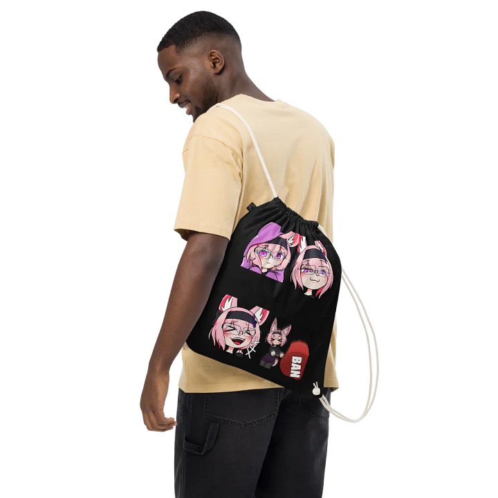 Donad Emote Drawstring Bag product image (2)