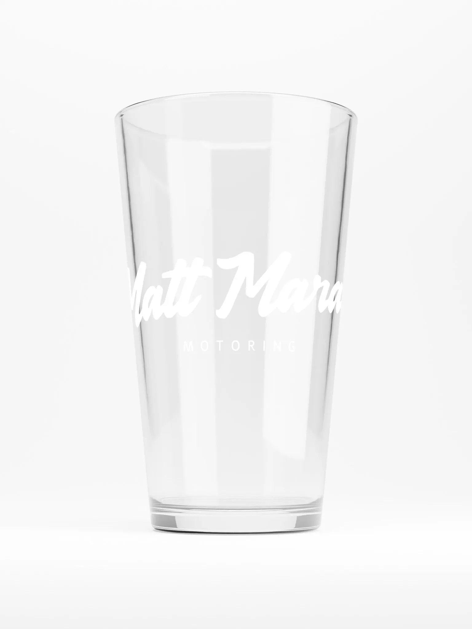 Matt Maran Motoring Shaker Pint Glass product image (1)