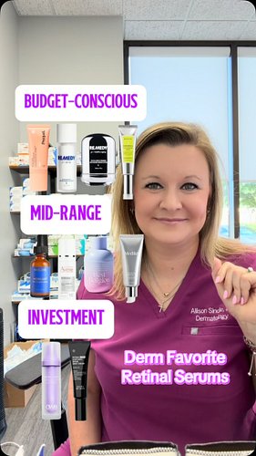 Derm favorites: retinal edition!

Retinal, short for retinaldehyde, is a potent anti-aging ingredient in skincare. It helps i...