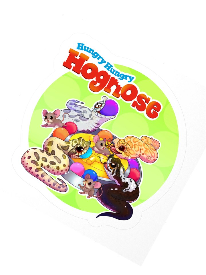 Hungry Hungry Hognose Kiss Cut Stickers product image (5)