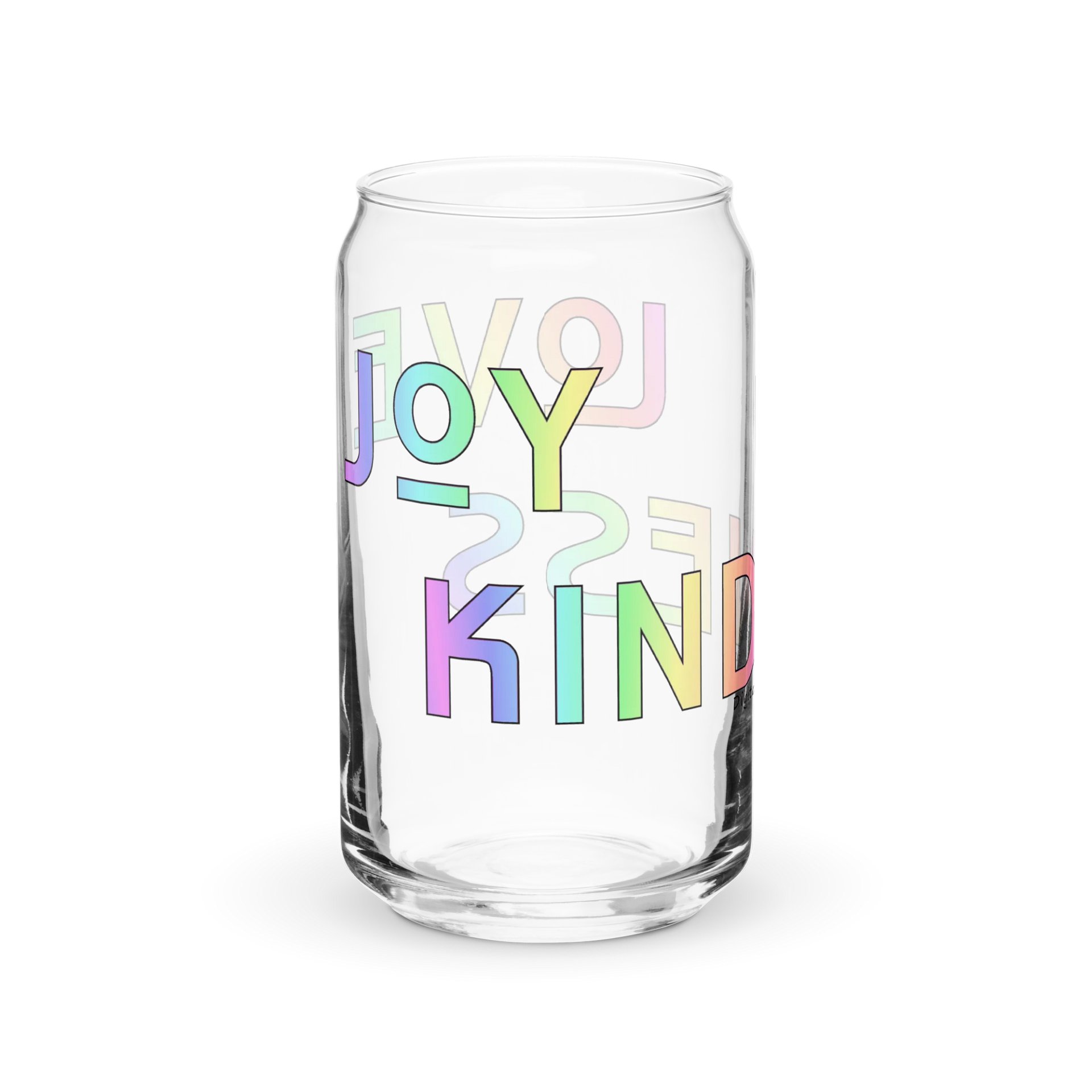 Joy Kindness Love Popcan Glass product image (4)