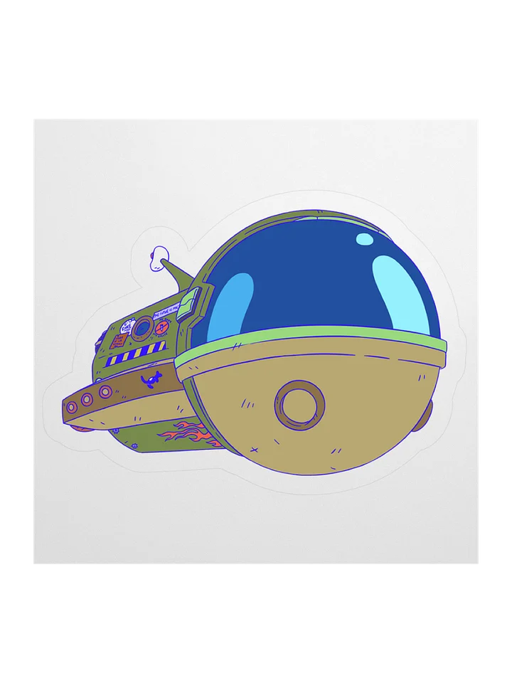 Problematic Spaceship Sticker product image (1)