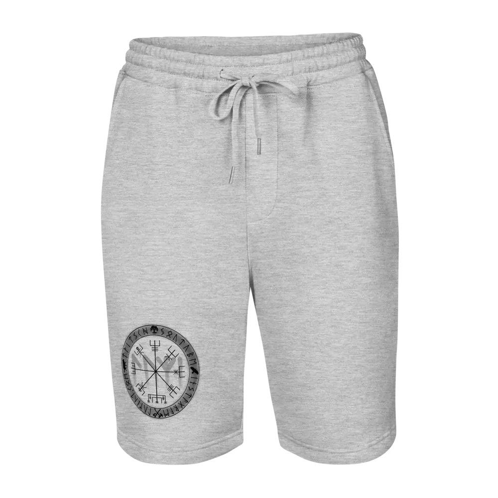 Nordische Runen | Schwarzer Vegvísir | Fleece Shorts product image (9)