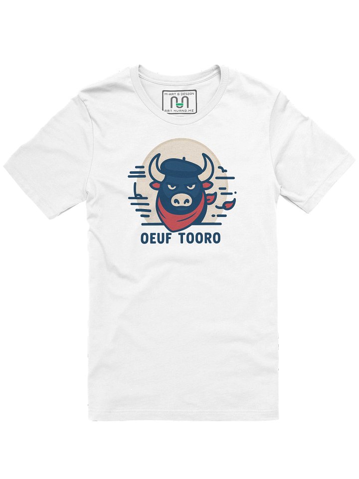 French Bull Graphic T-Shirt – OEUF TOORO by M-Art & Design product image (1)
