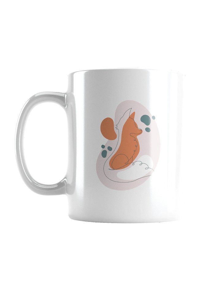 Fox Line Art White Mug product image (2)
