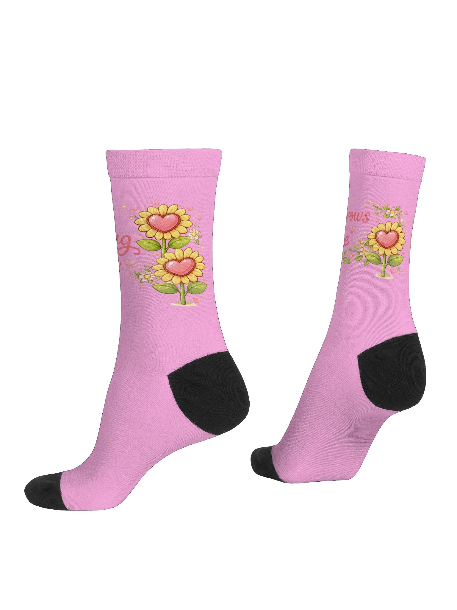 Blooming in Love Crew Socks product image (4)