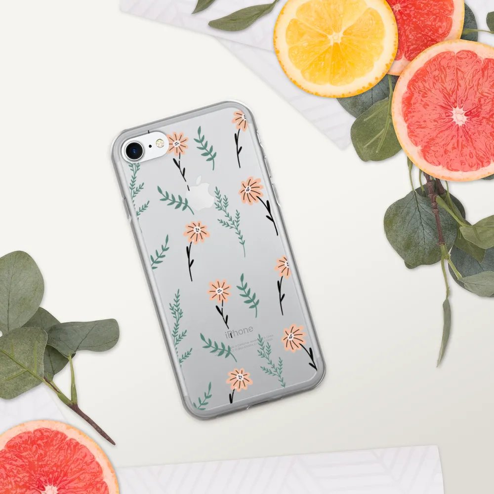 Aesthetic Floral Clear iPhone Case – Elegant and Protective Design product image (148)