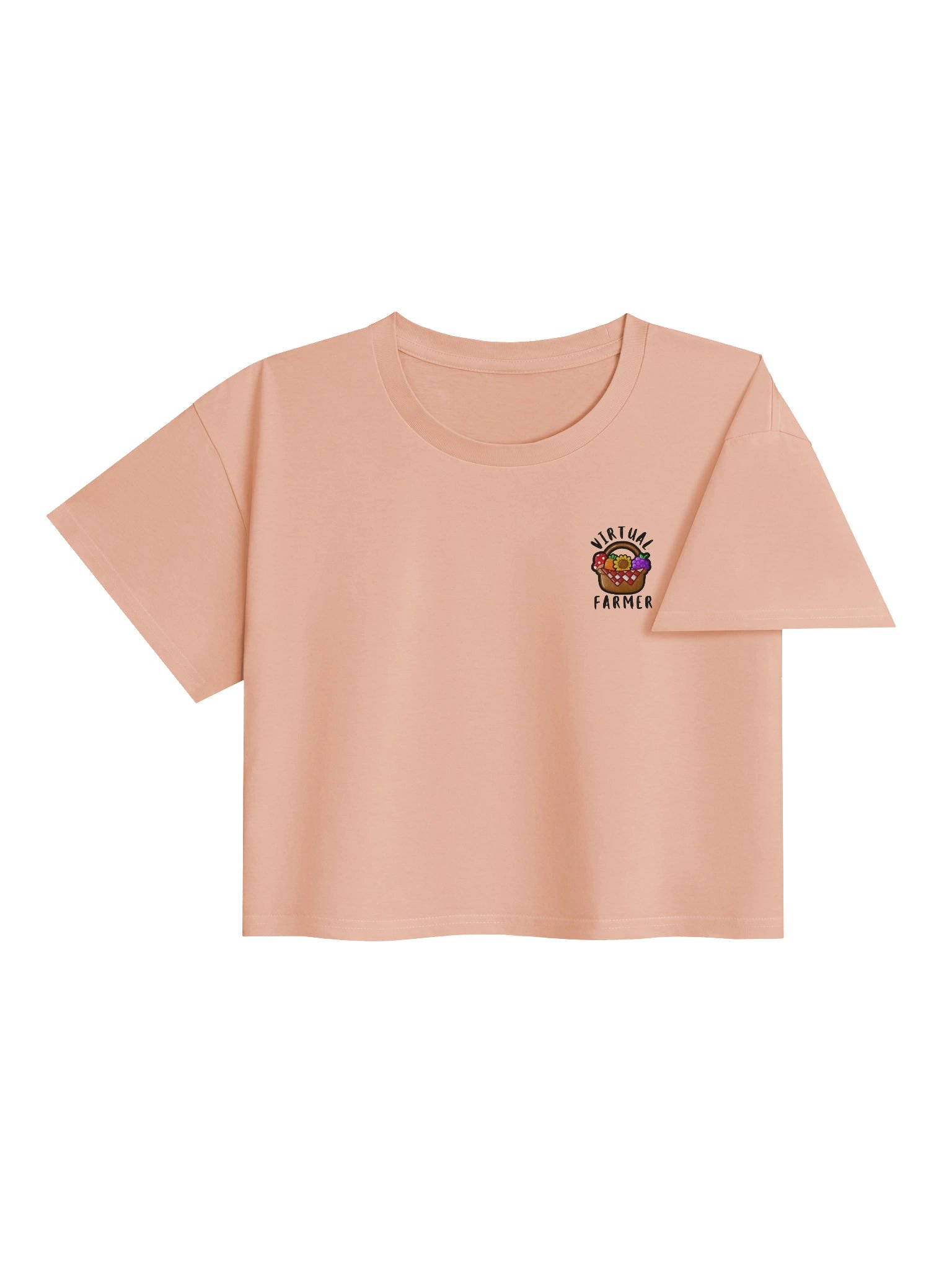 Virtual Farmer Crop Top - Black Text product image (13)
