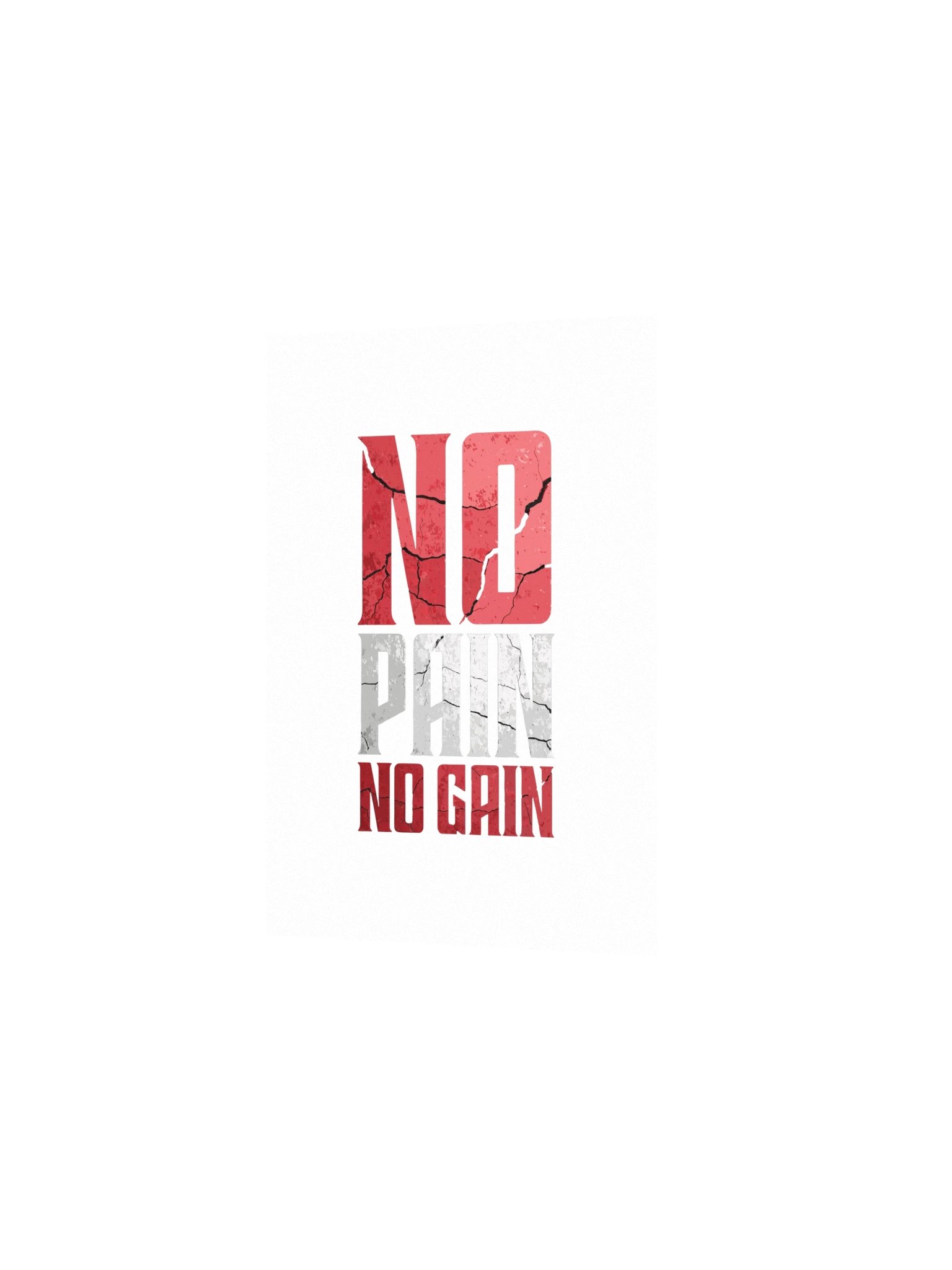 No Pain No Gain Gym Poster – Motivational Fitness Wall Art product image (2)