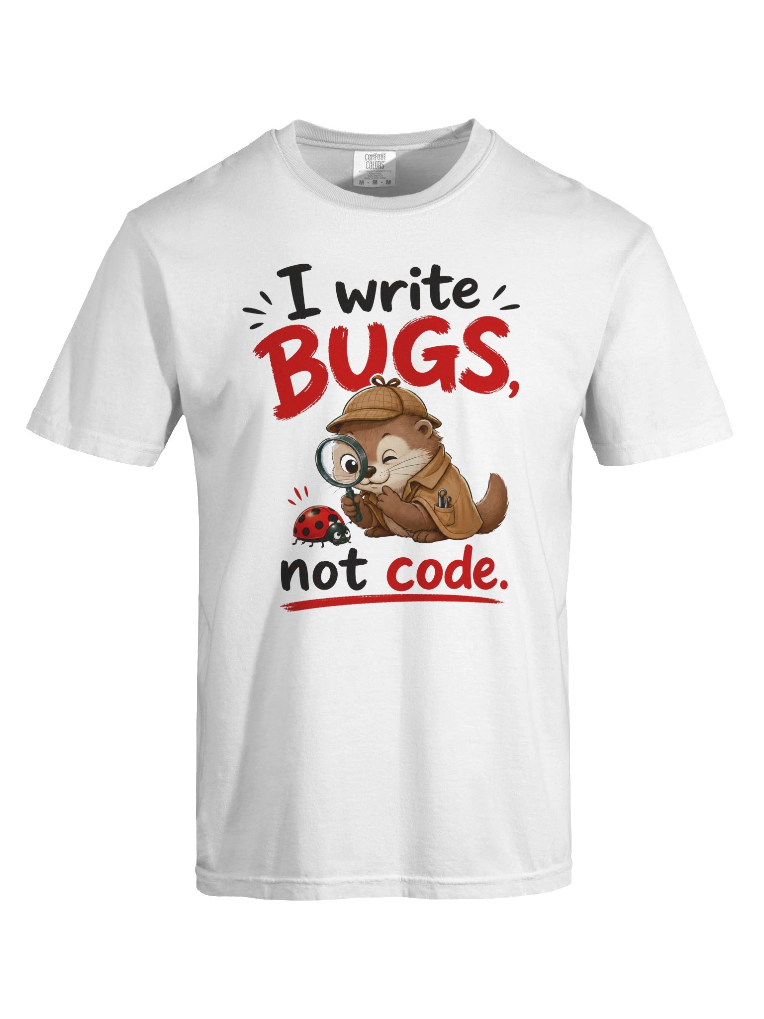 I Write Bugs, Not Code – Cute Otter Programmer Design product image (6)