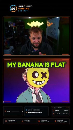 my banana is flat #funnyclip #streamermoments #distracted #gamingpodcast