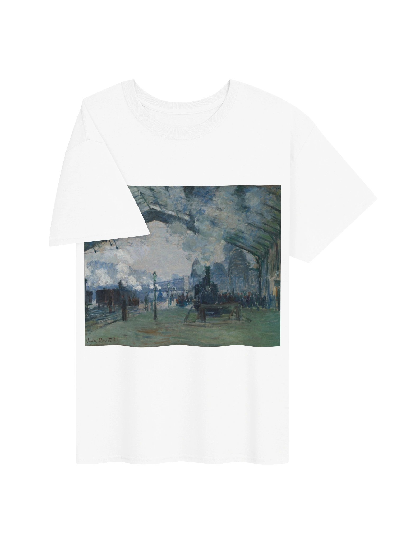 Impressionist Train Station Scene Tee product image (3)