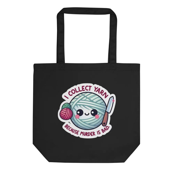 Murder-Free Yarn Lover Tote Bag product image (1)
