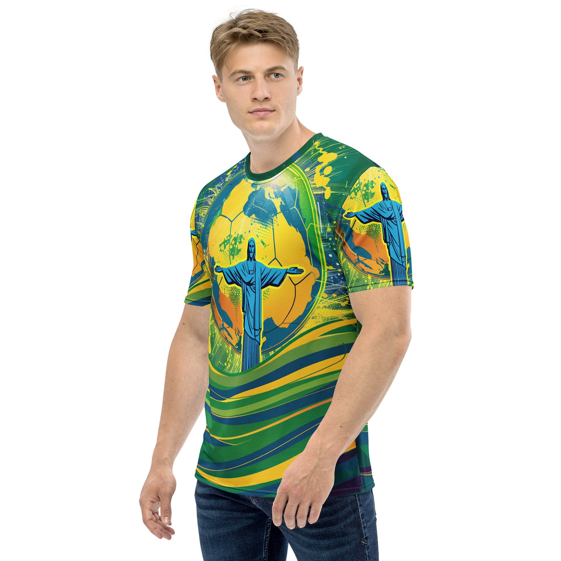 Brazil Fantasy Football Mens T shirt product image (7)