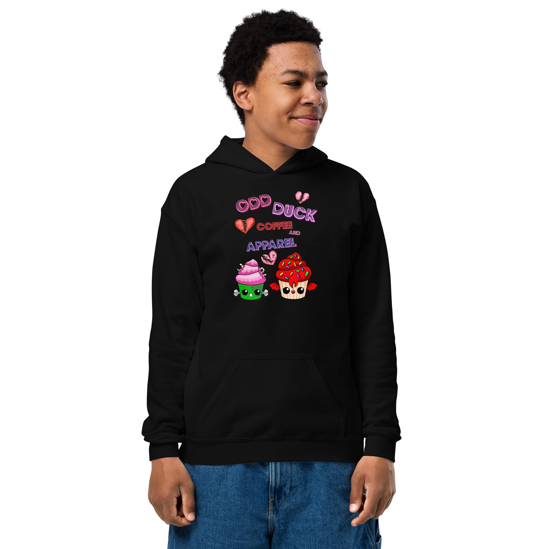 Odd Duck Cupcake Youth Hoodie product image (1)