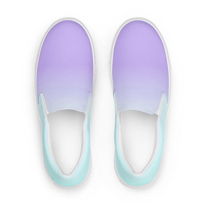 Pastel Gradient Slip-On Canvas Shoes product image (1)