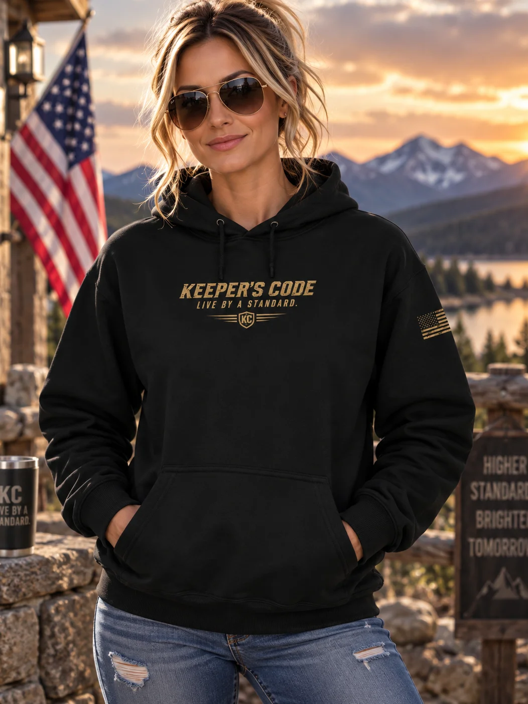 Keeper’s Code™ Women’s CODE 05 Discipline Eagle Hoodie product image (1)