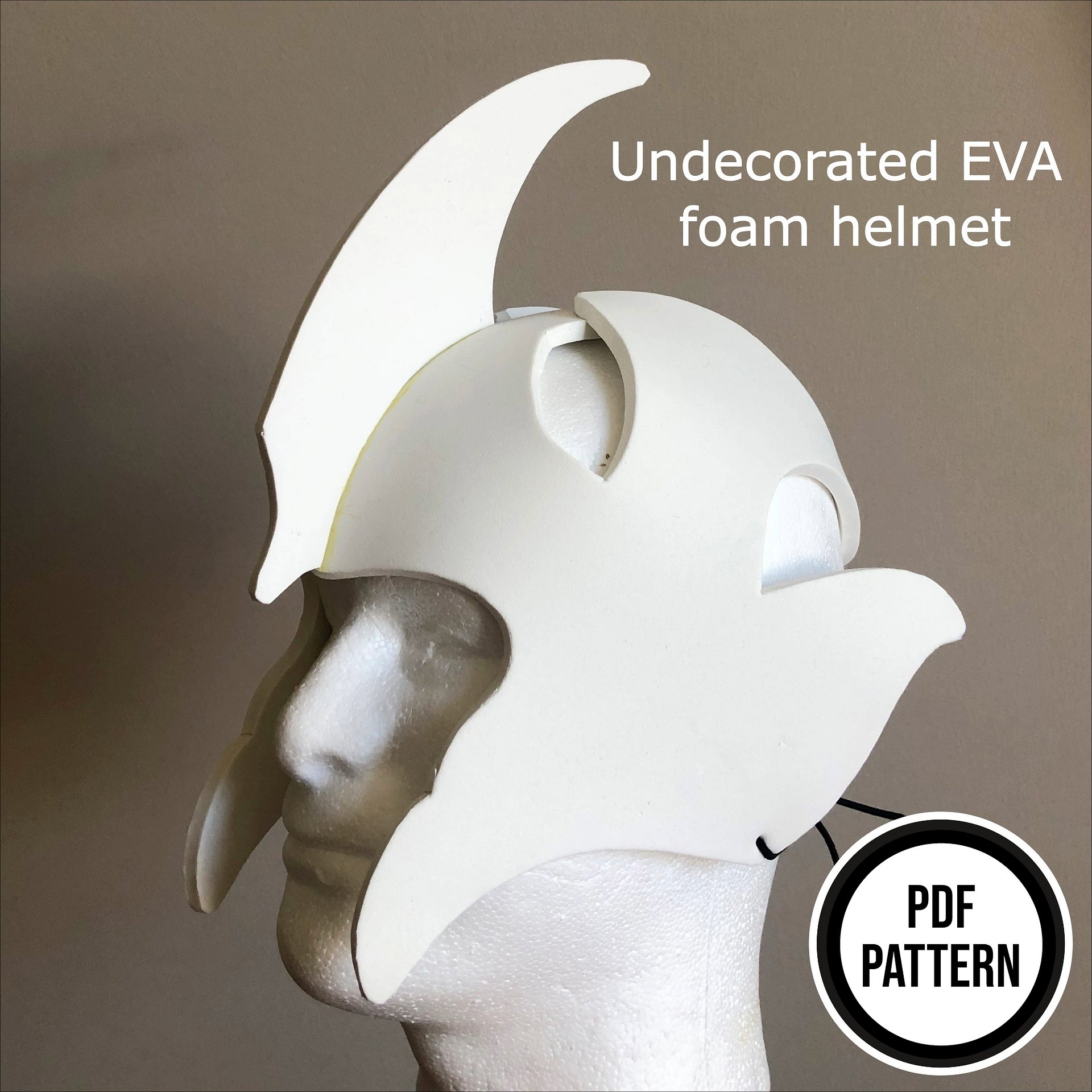 Elven Helm - PDF Pattern for EVA Foam & Leather product image (7)