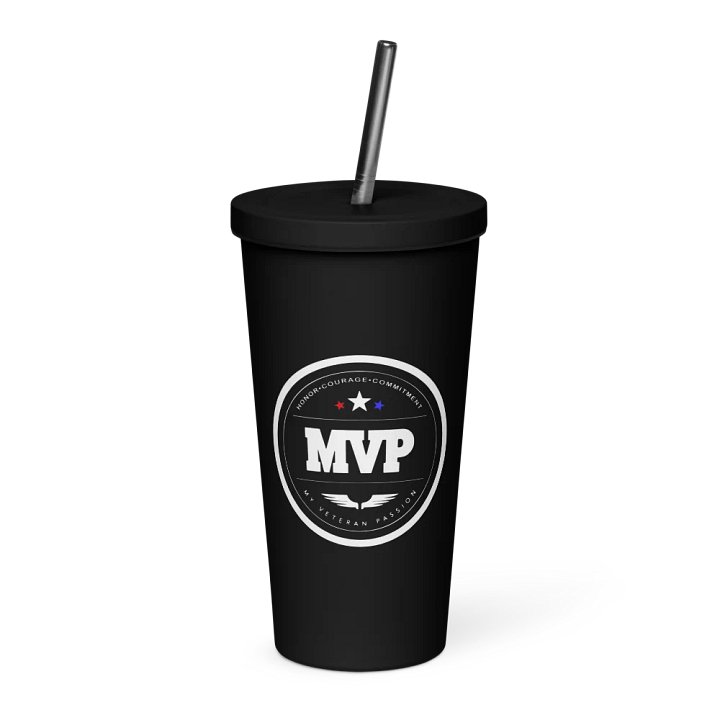MVP Insulated Tumbler with Straw product image (1)