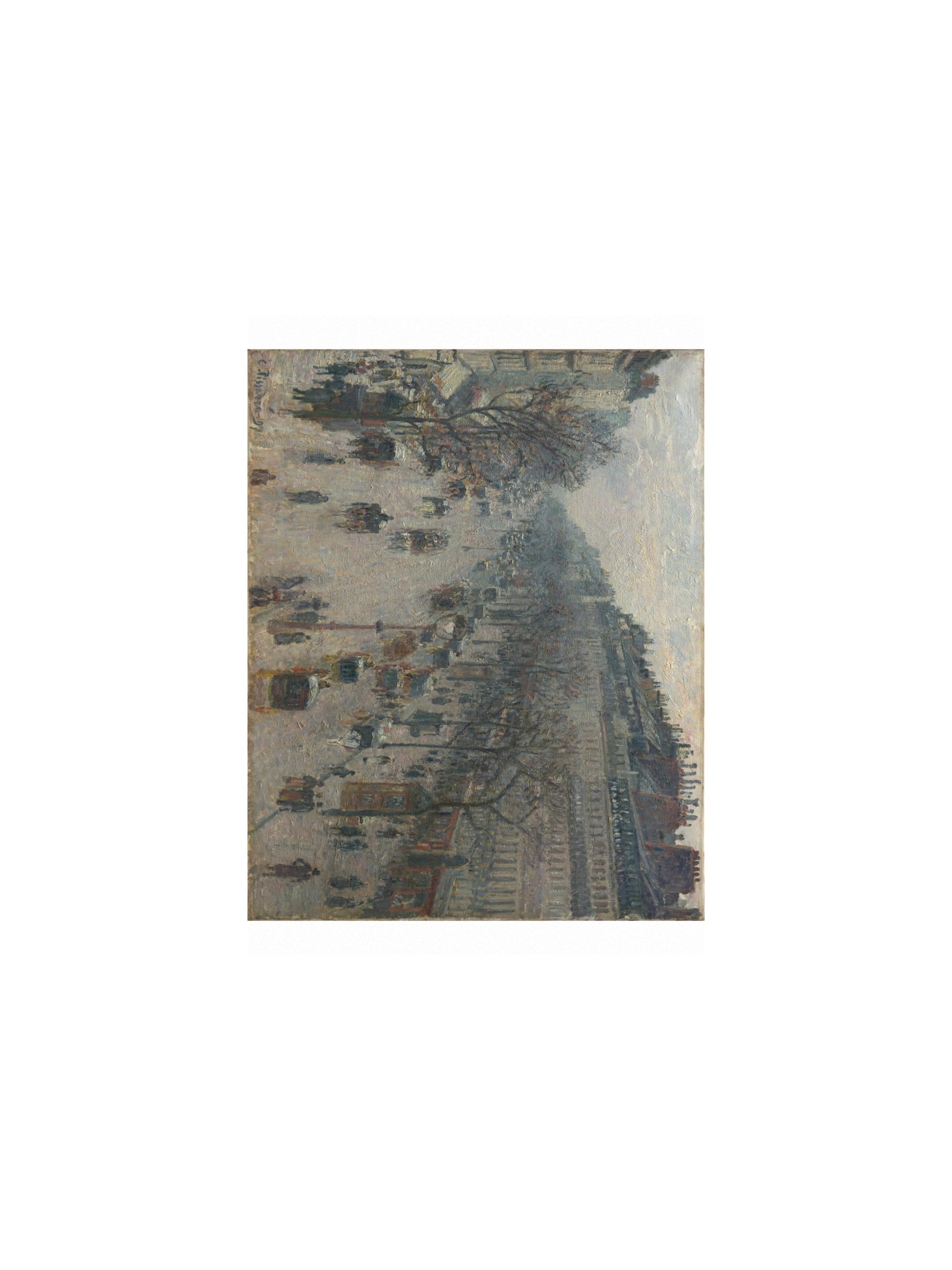Pissarro, The Boulevard Montmartre on a Winter Morning — Fine-Art Poster product image (2)