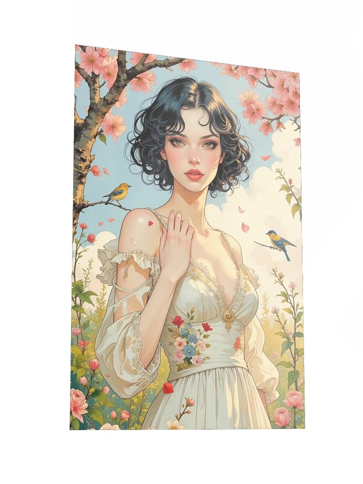 Enchanted Forest Maiden – Romantic Fantasy Art Print product image (4)