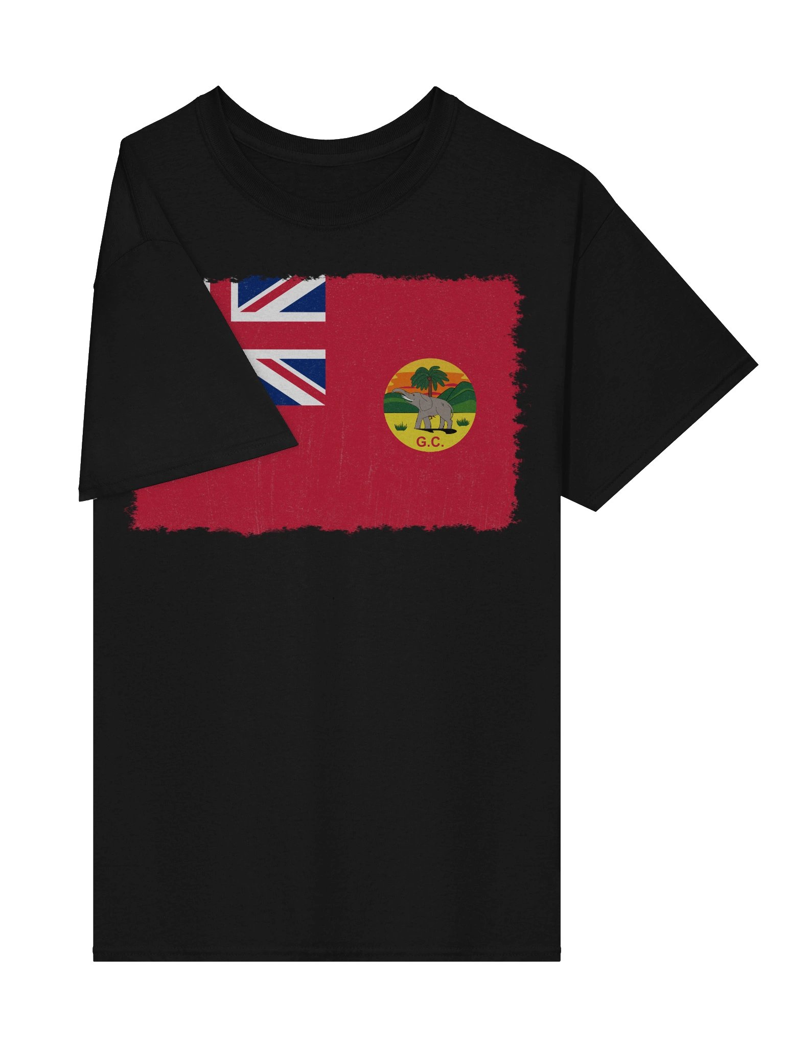 British Gold Coast Red Ensign Flag (1877 - 1957) Distressed T-Shirt product image (4)