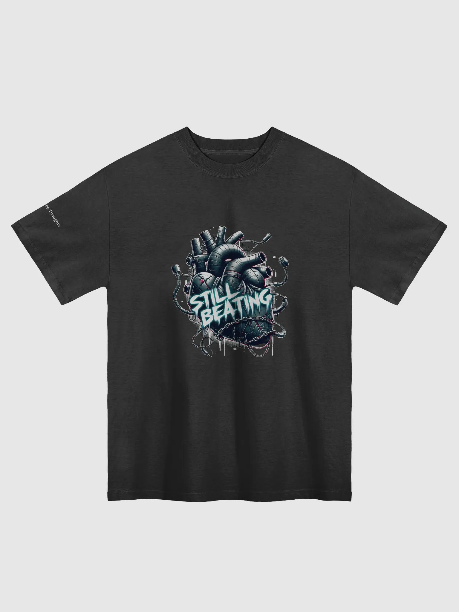Still Beating Mechanical Heart Oversized Tee product image (3)