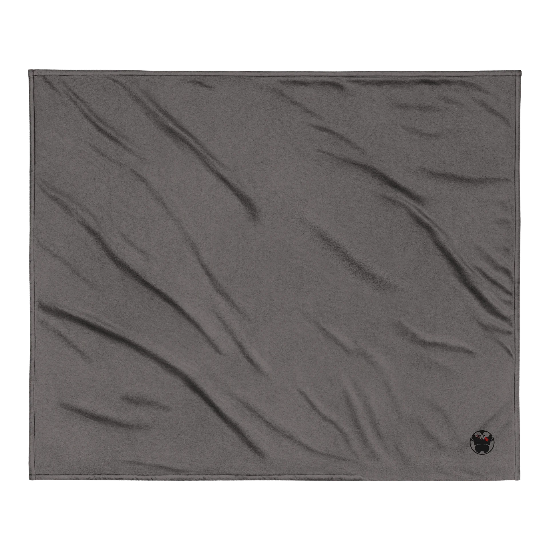 Midnight Bloom Premium Embroidered Sherpa Blanket product image (2)