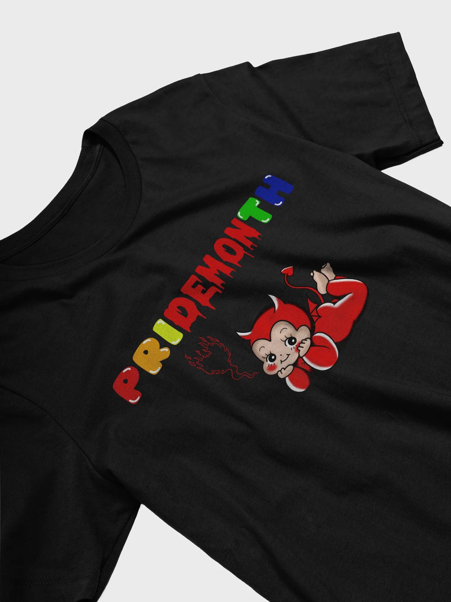 PriDEMONth Kewpie (rainbow text) product image (19)