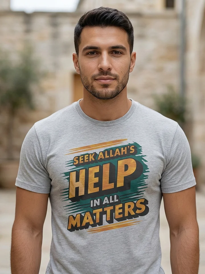 Seek Allah's Help T-Shirt | Vintage Muslim Streetwear product image (1)