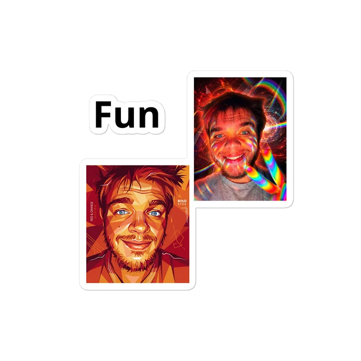 Bold Style Rainbow Portrait Kiss Cut Sticker product image (2)