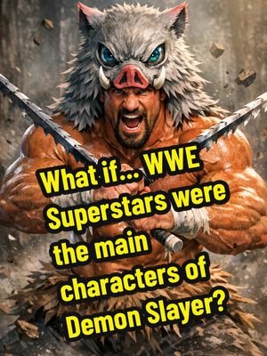 What if... WWE Superstars were the main characters of Demon Slayer? #WWE #DemonSlayer #ProWrestling #Anime #fyp 
