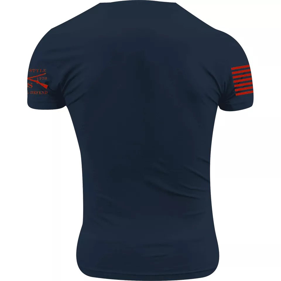 Grunt Style USMC - Blood Stripe T-Shirt - Navy product image (2)