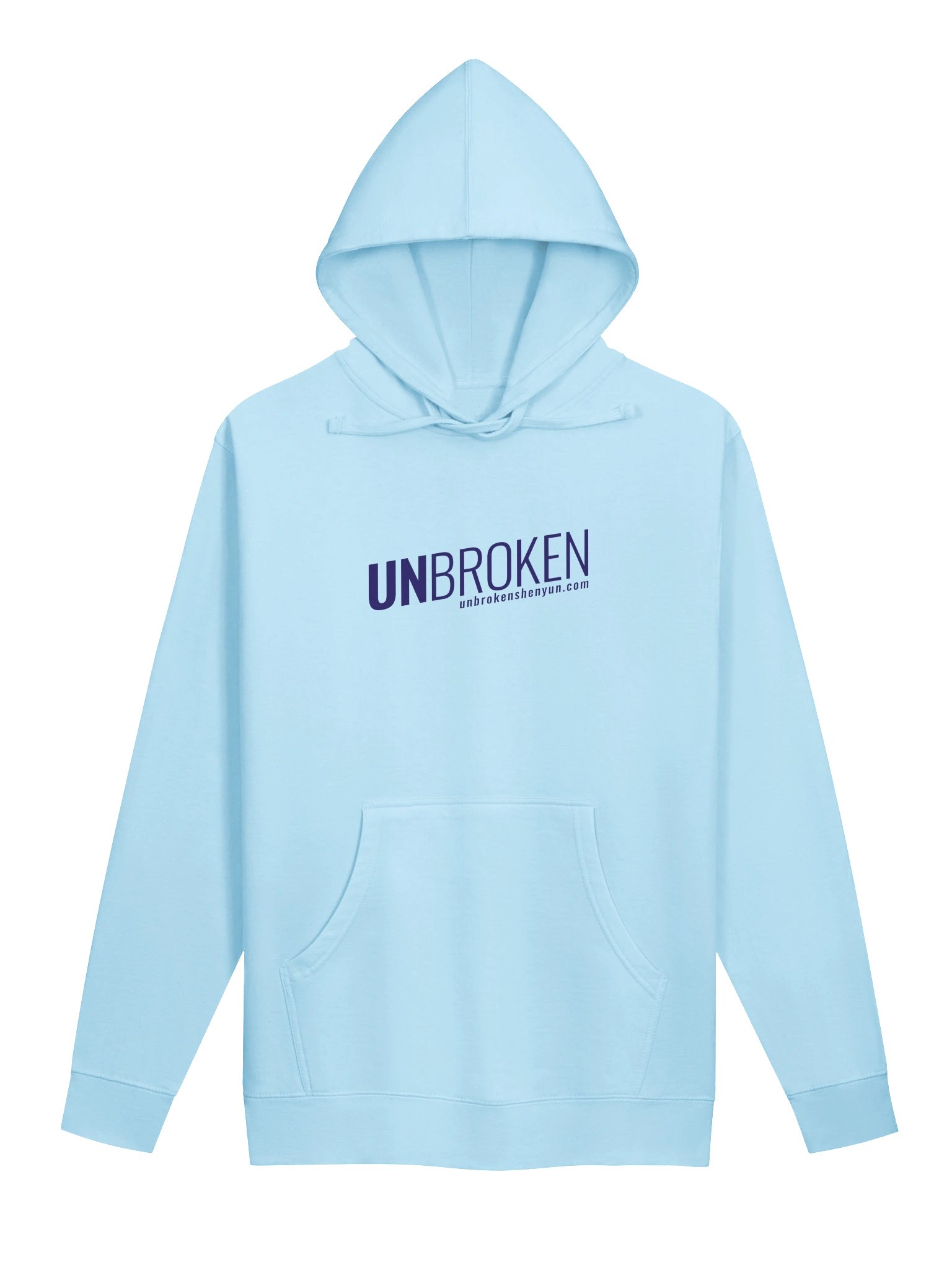 UNBROKEN Logo Hoodie (Light Blue) product image (1)