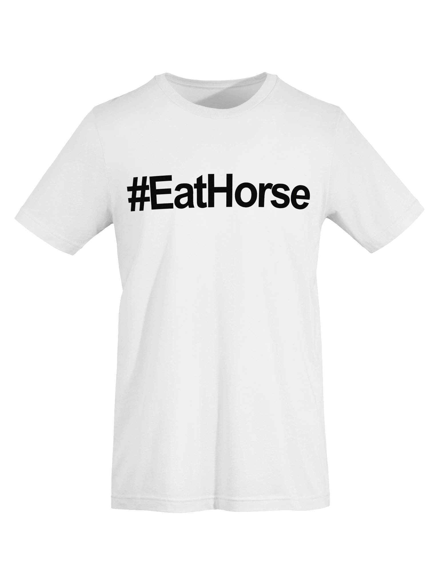 #EatHorse Unisex T-Shirt — Black Print product image (5)