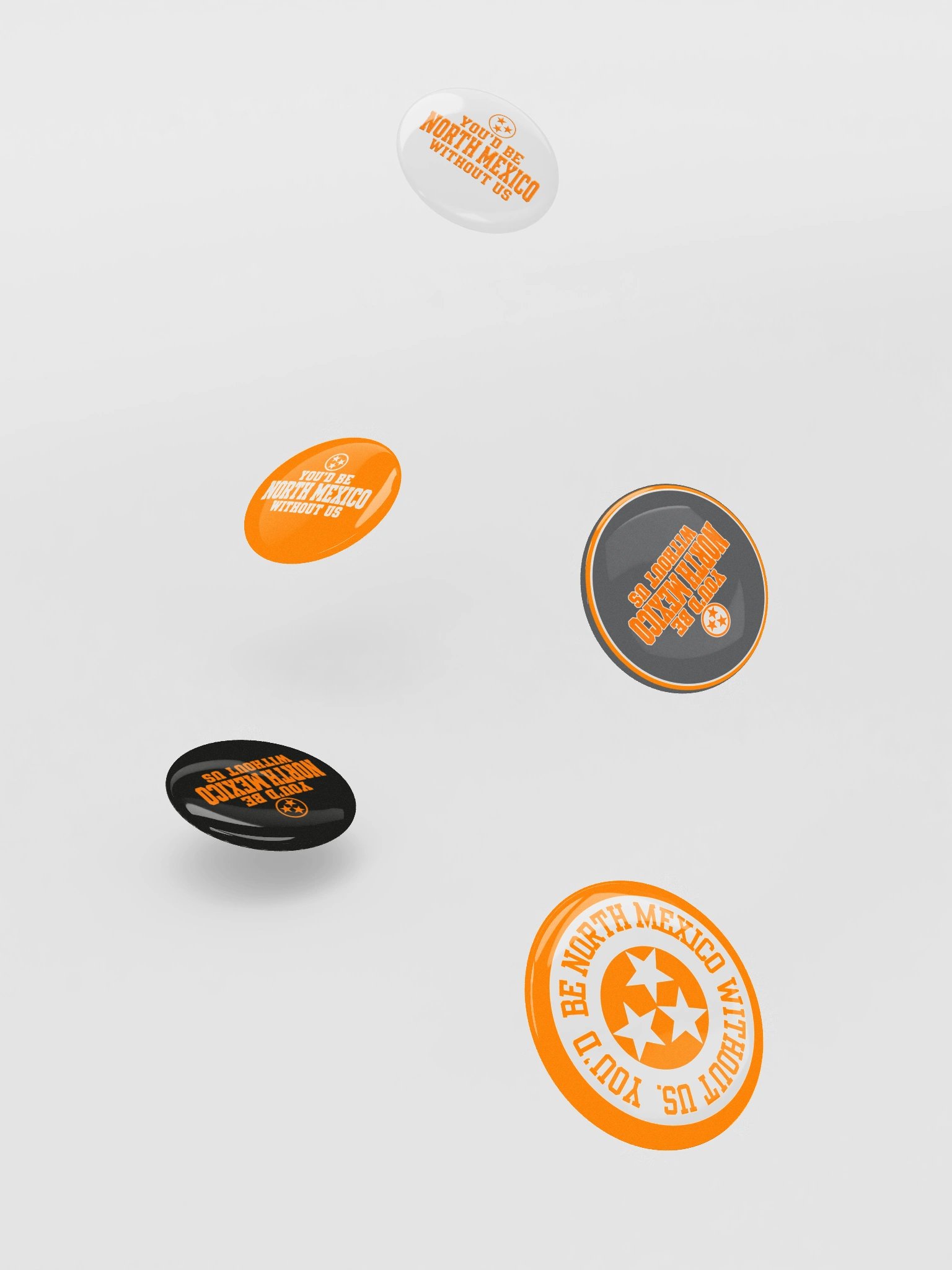 North Mexico Pin Buttons — Set of 5 product image (9)