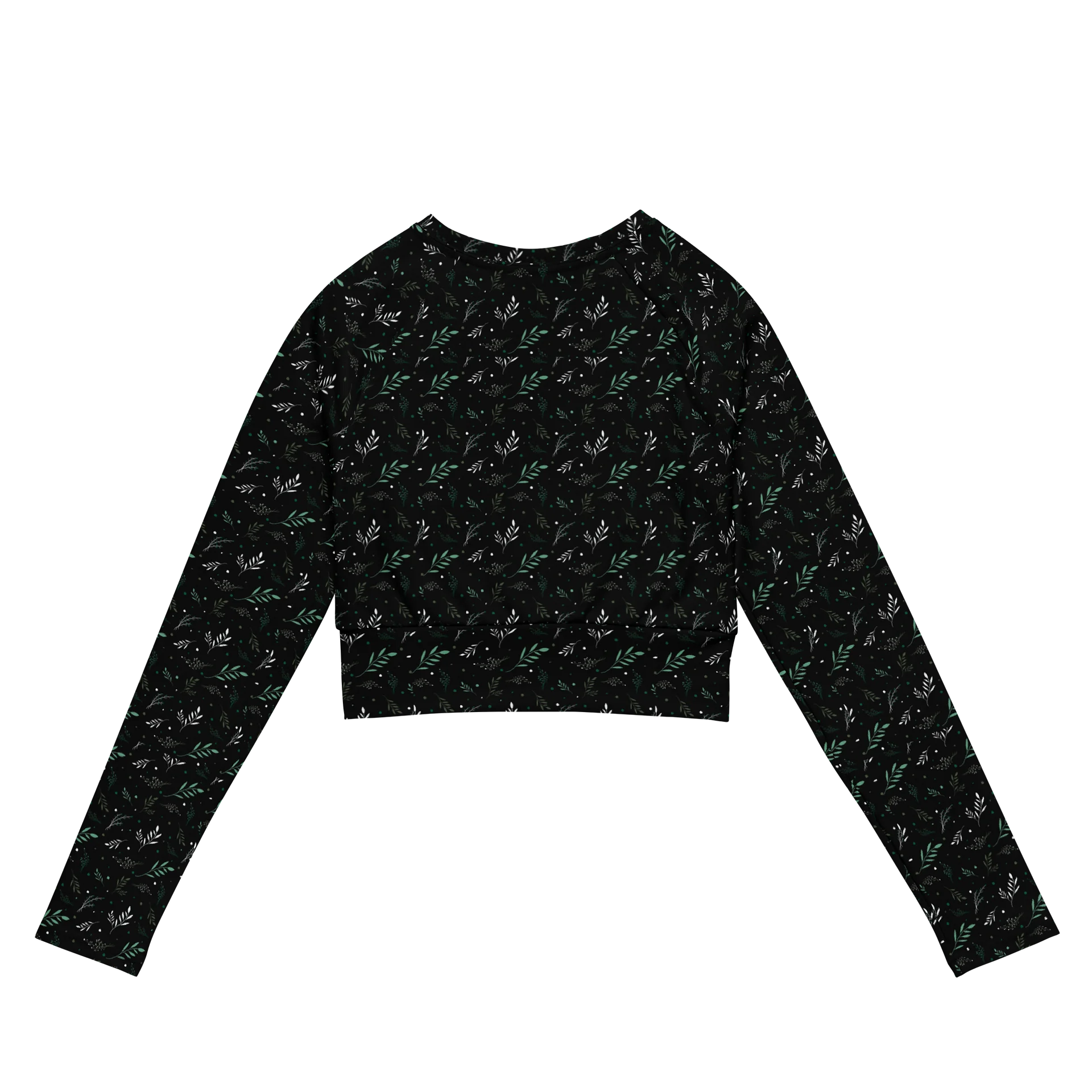 Midnight Leaf All-Over Crop Top product image (7)
