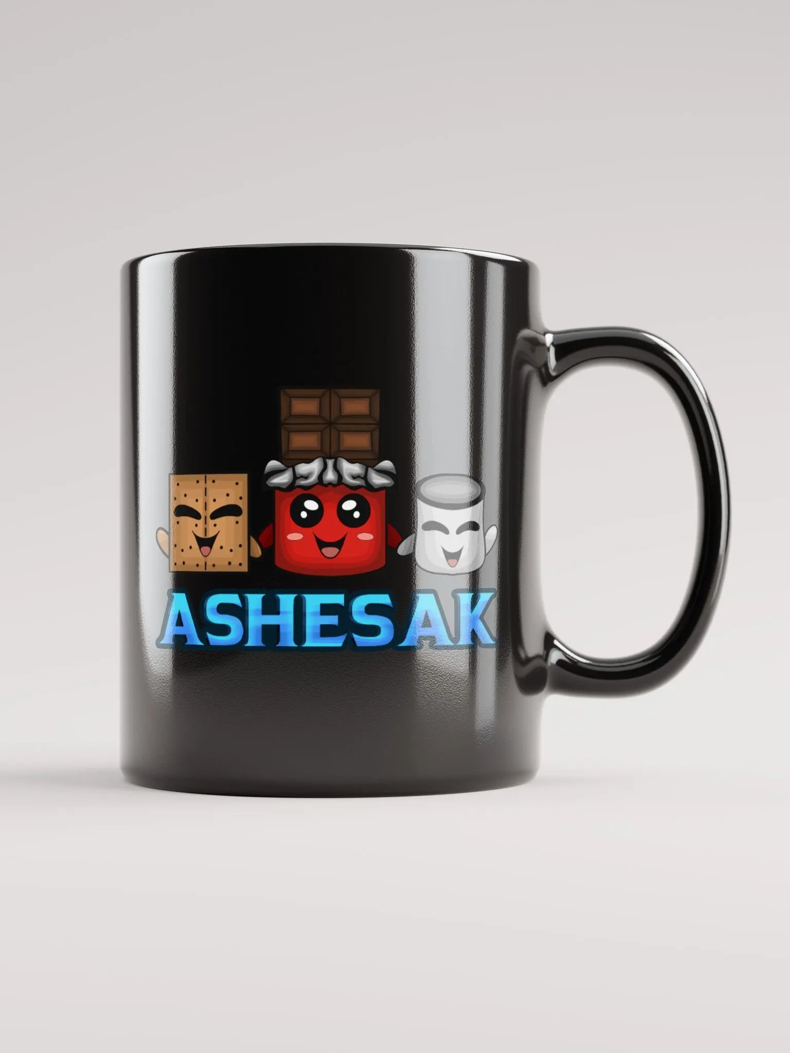 Smores Friends V2 Black Glossy Mug product image (2)