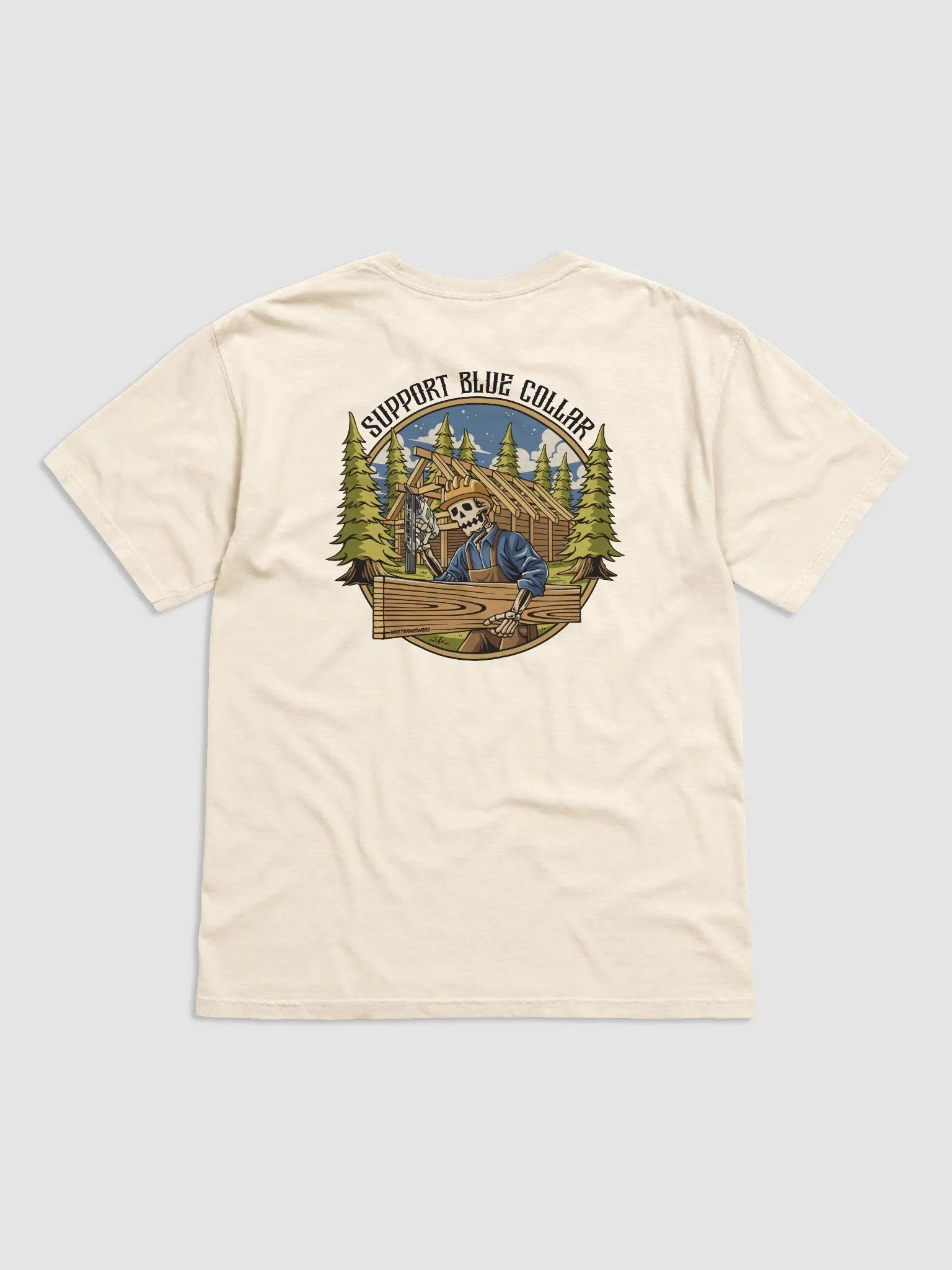 Support Blue Collar Tee product image (2)