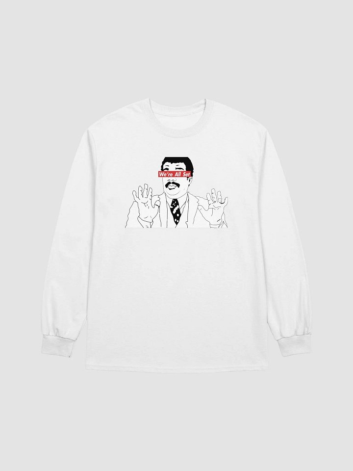 We're All Set Classic Long Sleeve Tee White product image (2)