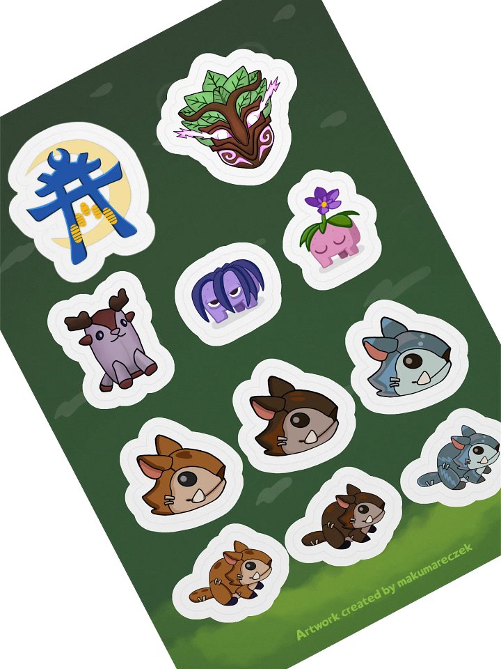 Palia Emotes Fall Set - Kiss Cut Sticker Sheet product image (2)