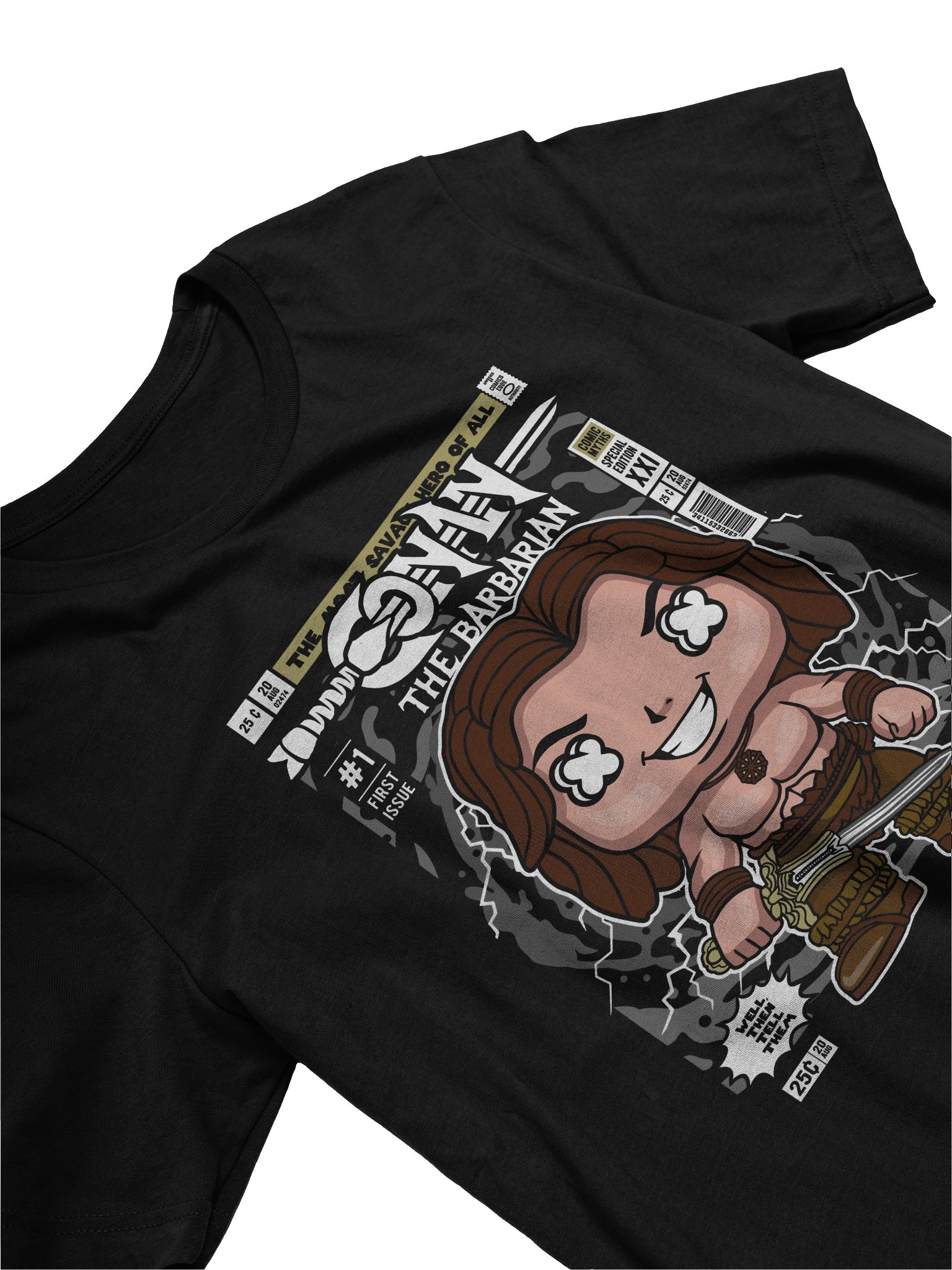 Barbarian Warrior Comic T-Shirt product image (3)