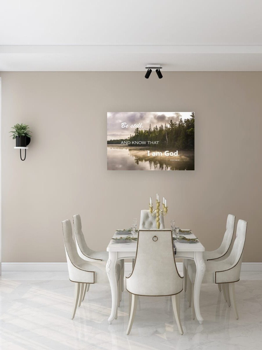 Psalm 46:10 Be Still and Know that I Am God Canvas Art product image (4)