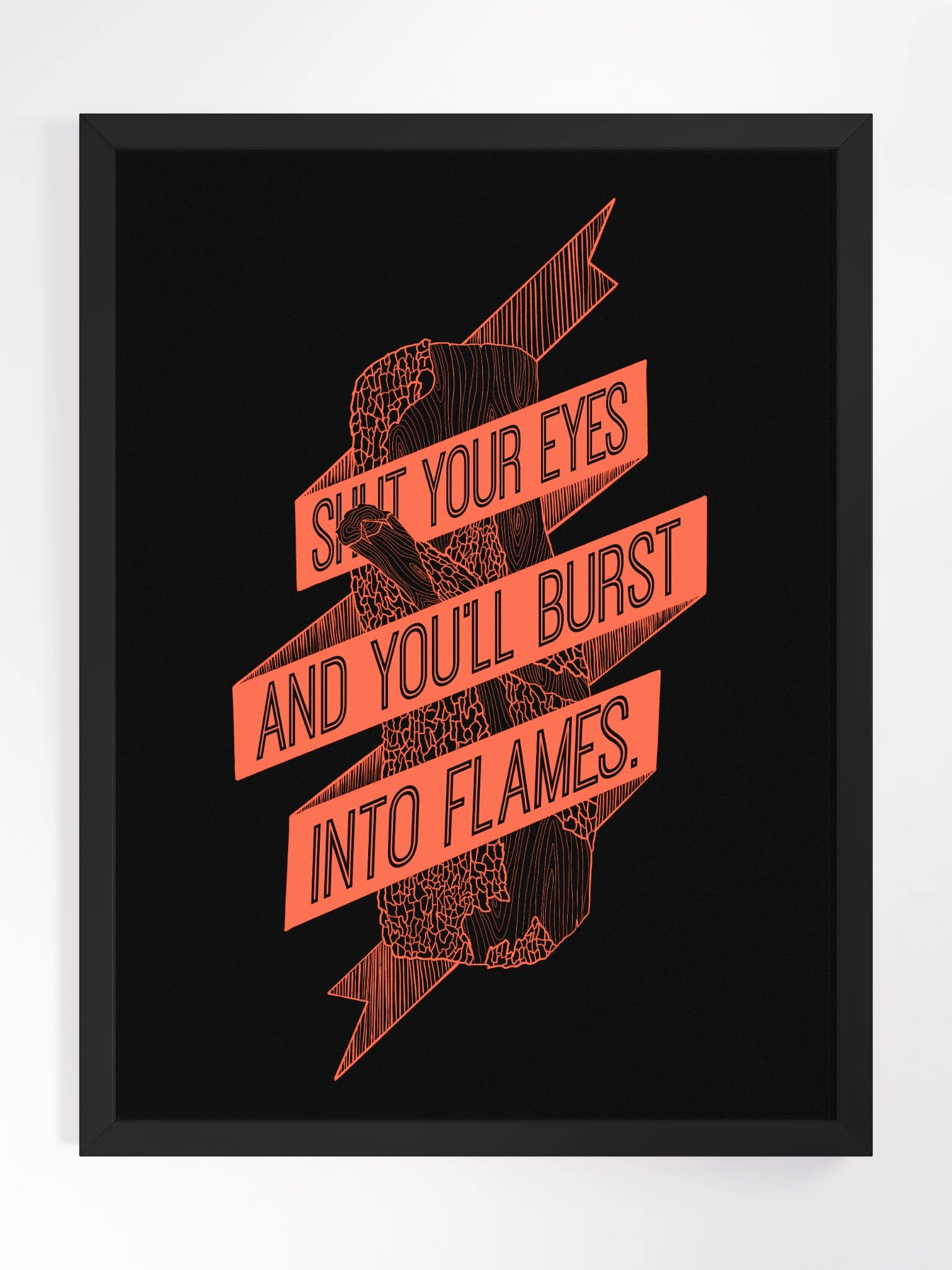 Into Flames Framed Poster product image (1)