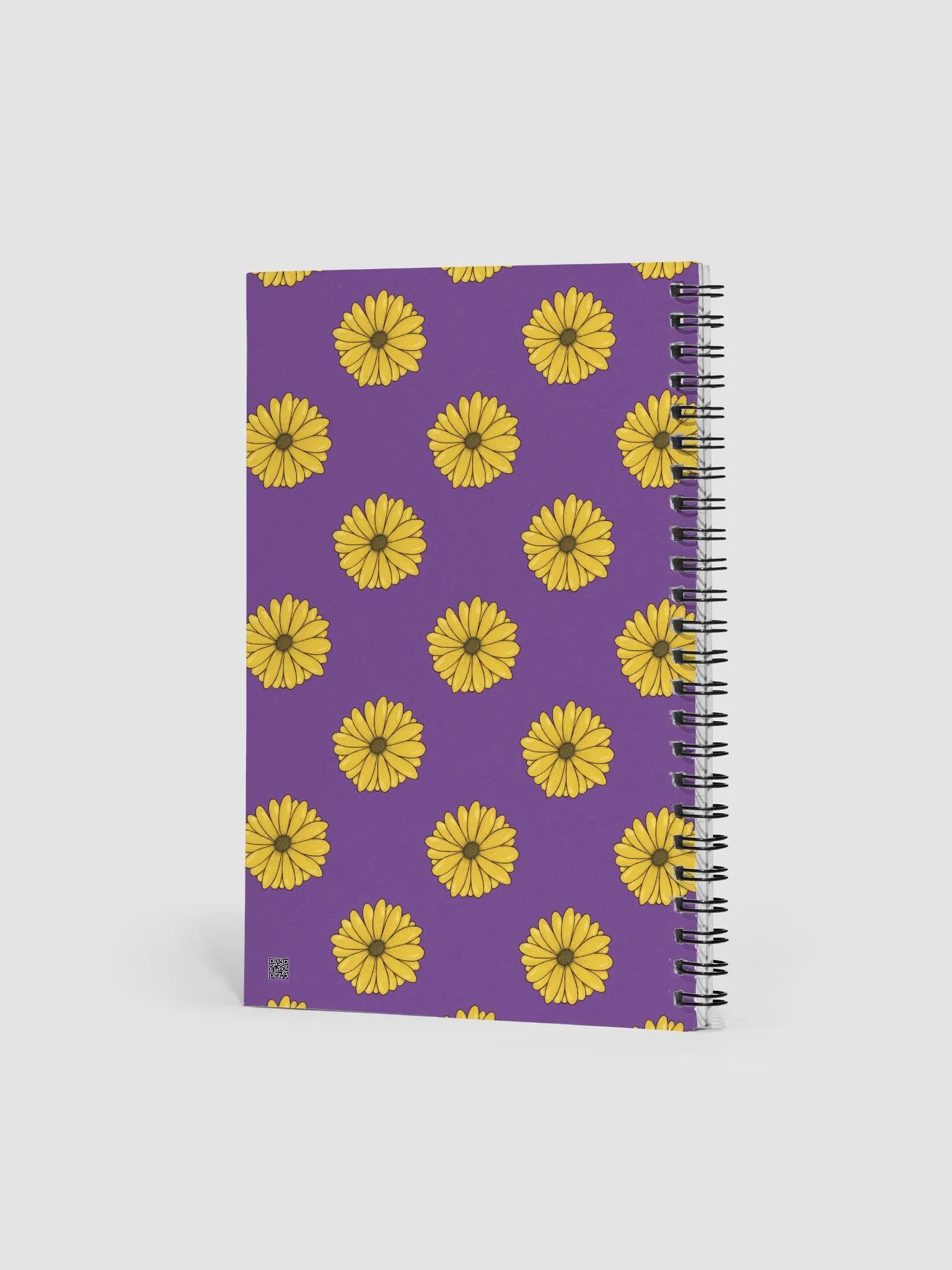 Bright Purple Daisy Spiral Notebook product image (4)