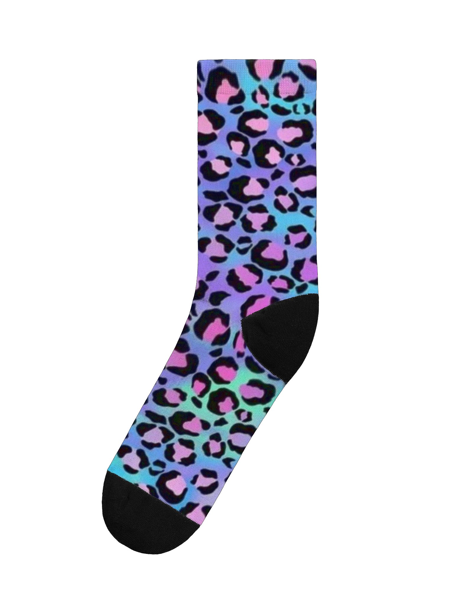 Leopard Neon Crew Socks product image (3)